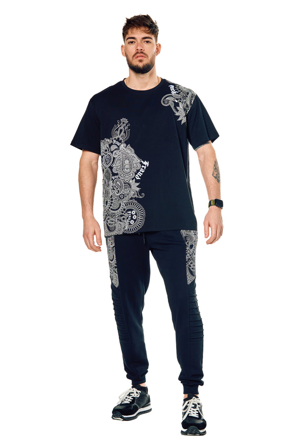Black T-Shirt With Artwork